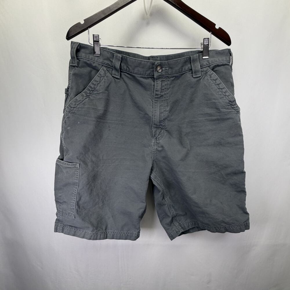 Dickies Men Shorts‎ 38 Gray Cargo Work Shorts Button Zipper Loose 12"